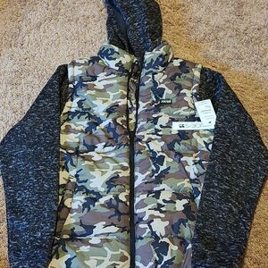 JOE'S Black zipper camo jacket great quality.